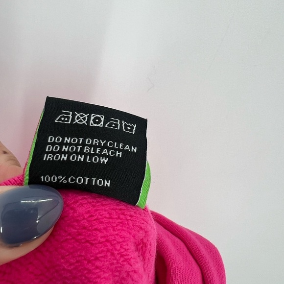 Marshall Columbia Cash By Cash App Pink Ribbon Bow Cut Out Cropped Zip Up Jacket - Picture 9 of 9